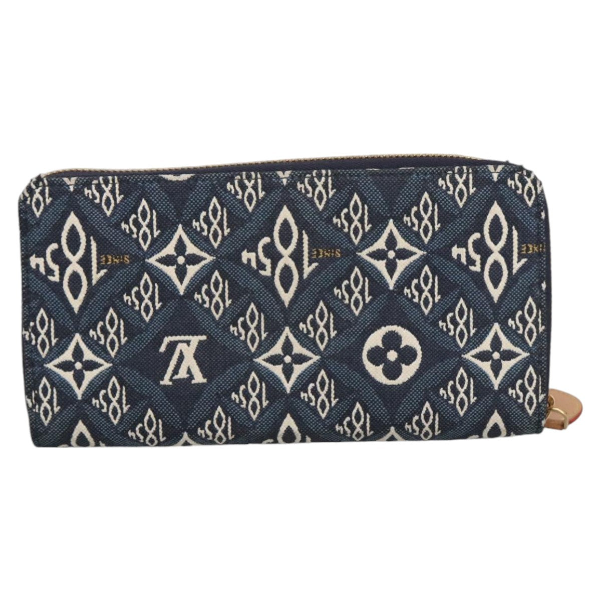 LOUIS VUITTON Monogram Jaguar Zippy Wallet Wallet Blue M80212 LV Auth ar13002