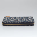 LOUIS VUITTON Monogram Jaguar Zippy Wallet Wallet Blue M80212 LV Auth ar13002-5