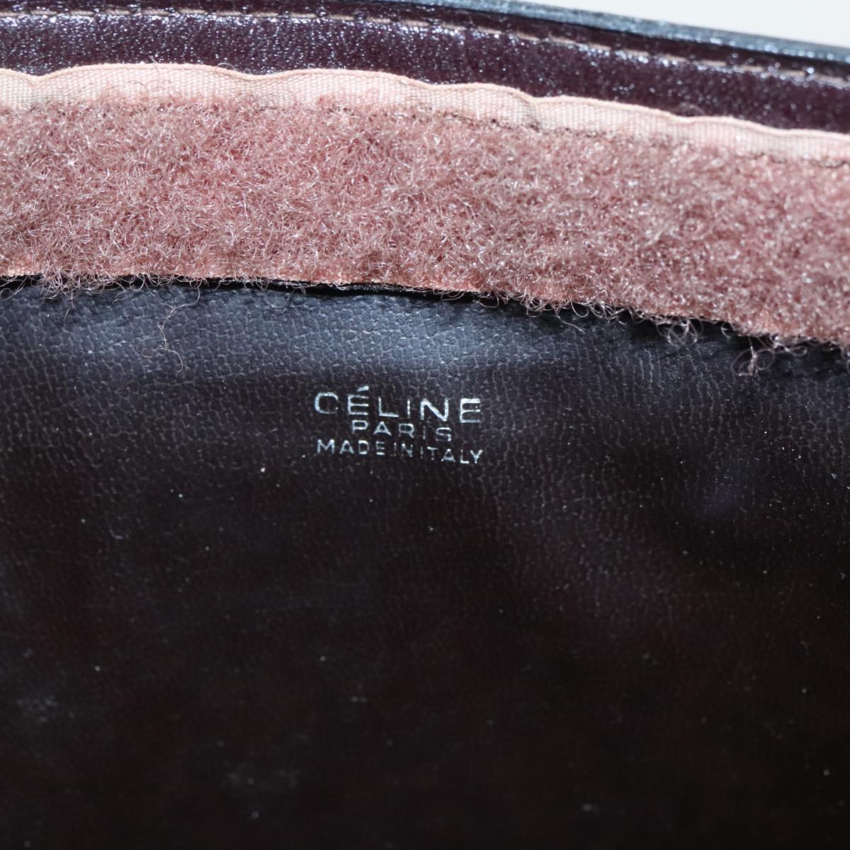 CELINE C Sulky Clutch Bag Canvas Brown Auth ar13006