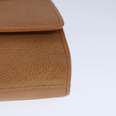 GUCCI Shoulder Bag Leather Beige Gold 004 115 0289 Auth ar13010-11