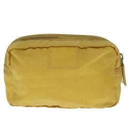 PRADA Pouch Nylon Yellow Auth ar13016 - 0