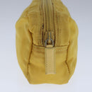 PRADA Pouch Nylon Yellow Auth ar13016-3
