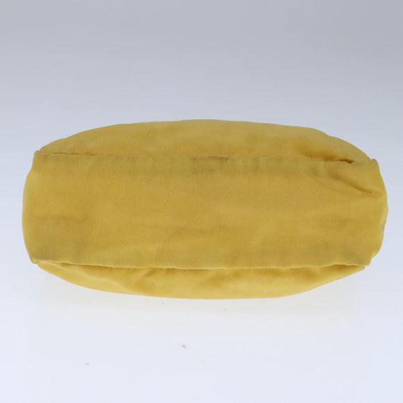 PRADA Pouch Nylon Yellow Auth ar13016