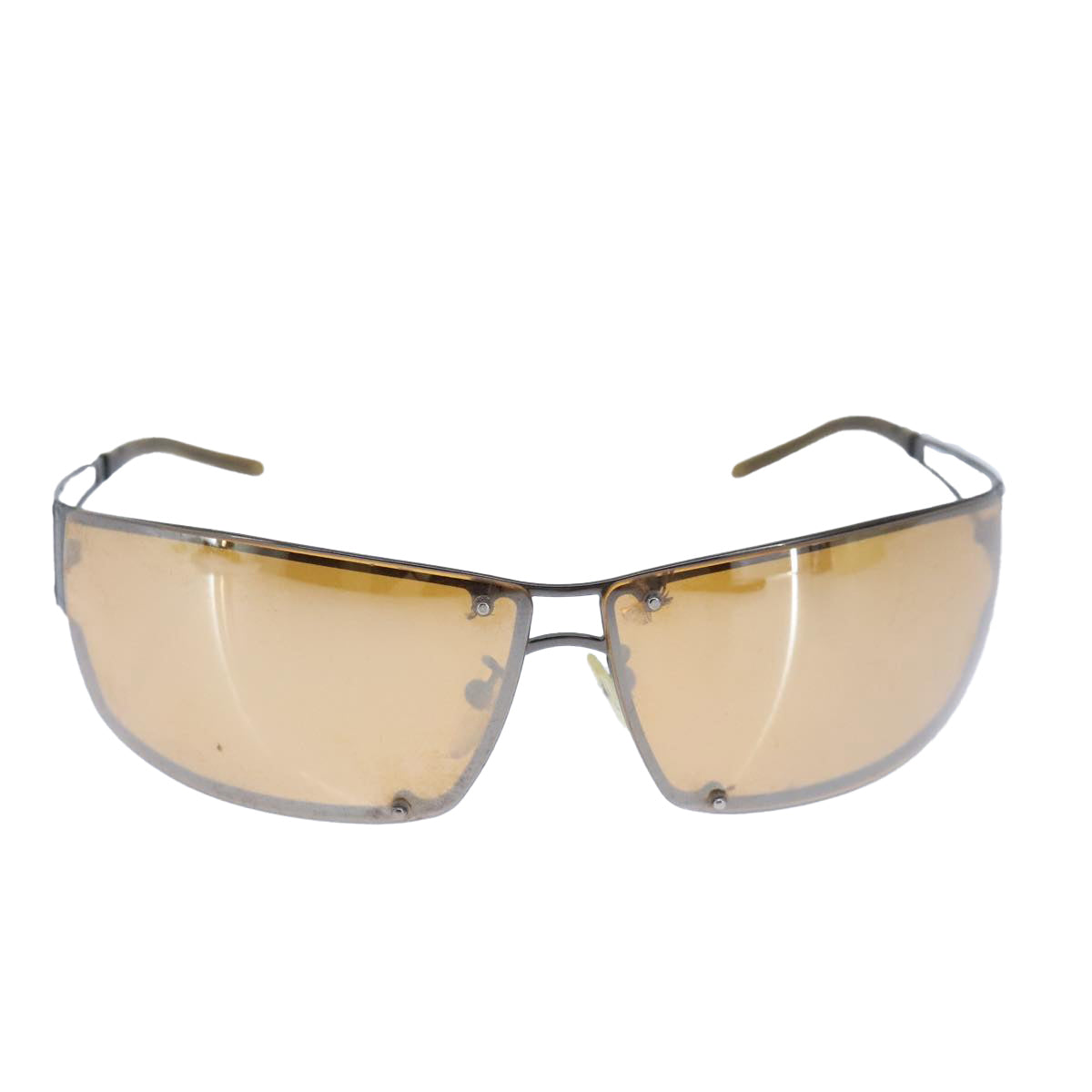 LOEWE Sunglasses metal Brown Auth ar13023