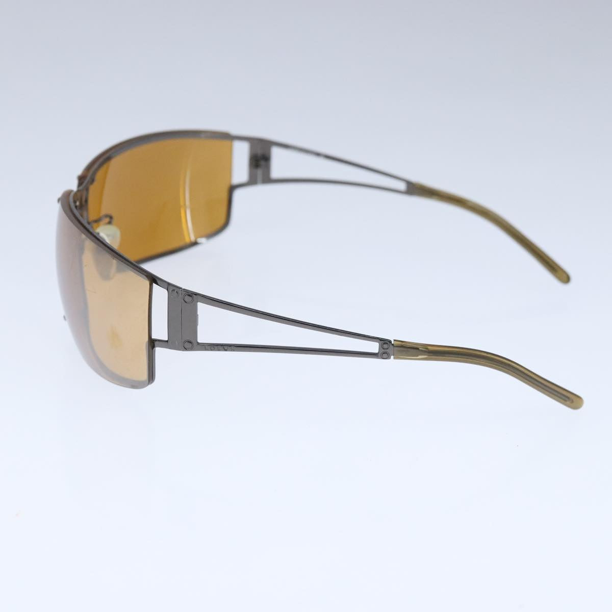 LOEWE Sunglasses metal Brown Auth ar13023