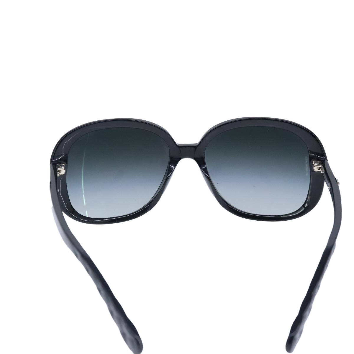 CHANEL Sunglasses plastic Black CC Auth ar13027