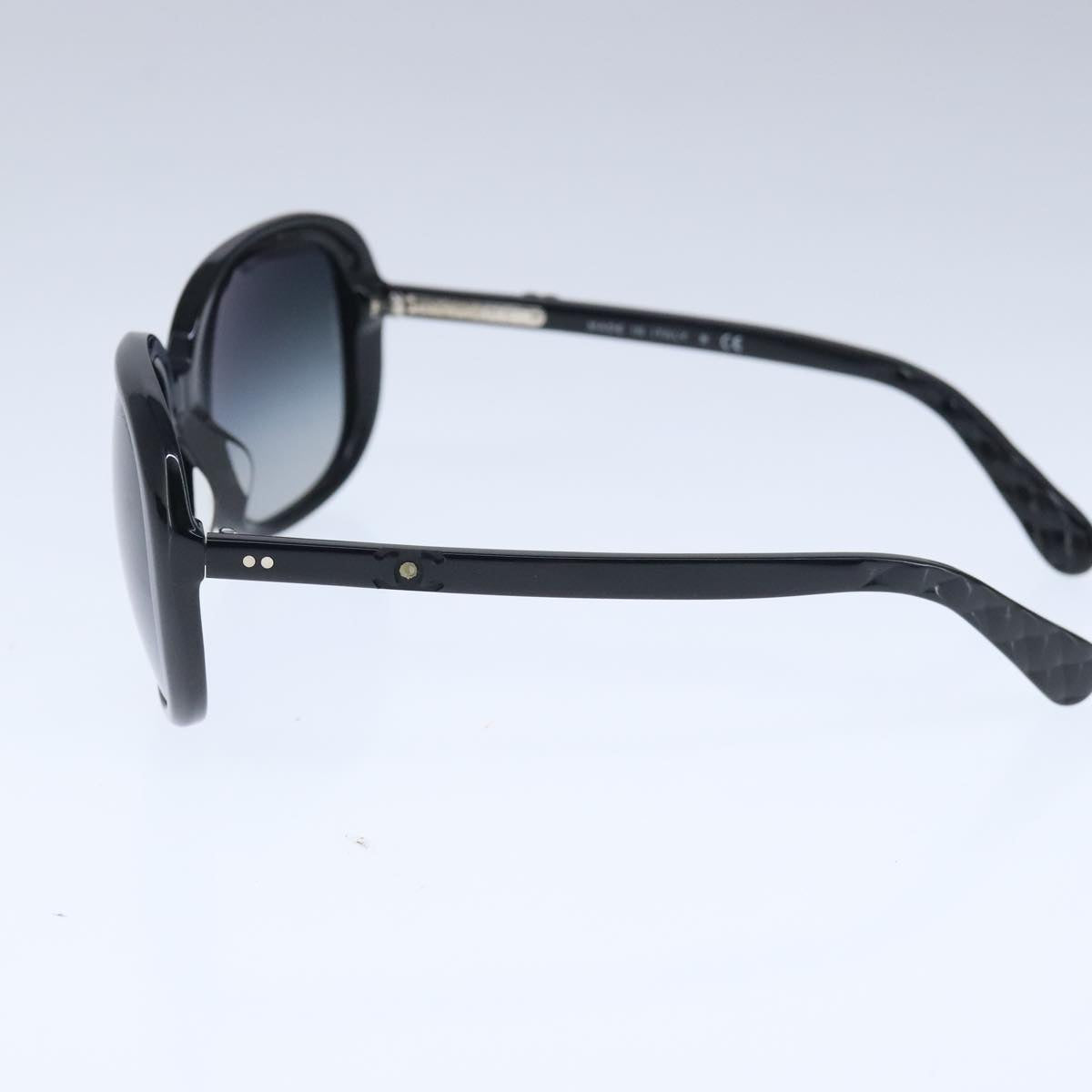 CHANEL Sunglasses plastic Black CC Auth ar13027