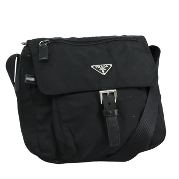 PRADA Shoulder Bag Nylon Black Auth ar13035