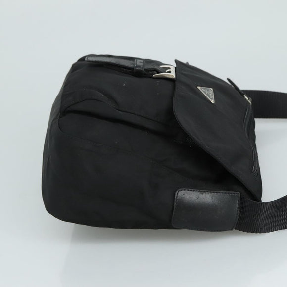 PRADA Shoulder Bag Nylon Black Auth ar13035