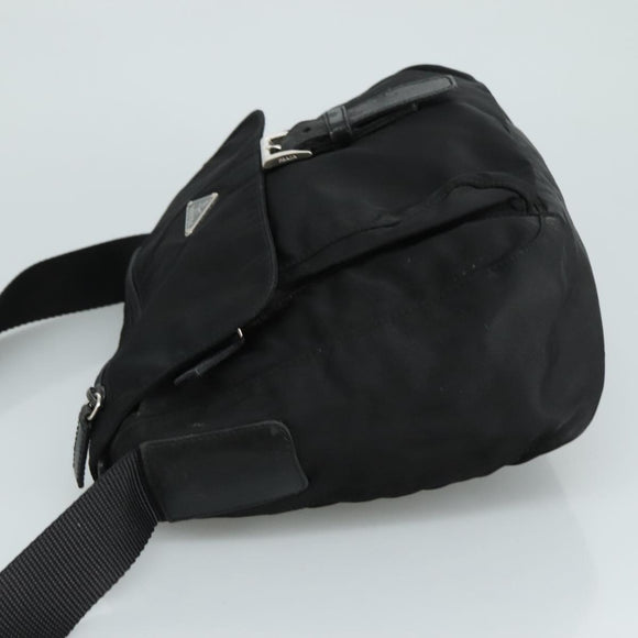 PRADA Shoulder Bag Nylon Black Auth ar13035