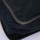 GUCCI Sherry Line Shoulder Bag Canvas Black Brown Auth ar13040-8