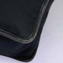 GUCCI Sherry Line Shoulder Bag Canvas Black Brown Auth ar13040-11