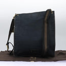 GUCCI Sherry Line Shoulder Bag Canvas Black Brown Auth ar13040-16