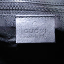 GUCCI Sherry Line Shoulder Bag Canvas Black Brown Auth ar13040-17