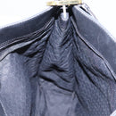 GUCCI Sherry Line Shoulder Bag Canvas Black Brown Auth ar13040-20