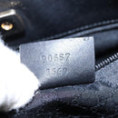 GUCCI Sherry Line Shoulder Bag Canvas Black Brown Auth ar13040-11