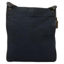 GUCCI Sherry Line Shoulder Bag Canvas Black Brown Auth ar13040-3