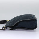 GUCCI Sherry Line Shoulder Bag Canvas Black Brown Auth ar13040-3
