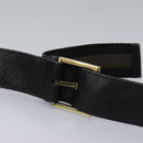 GUCCI Sherry Line Shoulder Bag Canvas Black Brown Auth ar13040-8