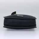 GUCCI Sherry Line Shoulder Bag Canvas Black Brown Auth ar13040-9