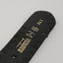 Gianni Versace Belt Leather 29.9"" Black Auth ar13083-10