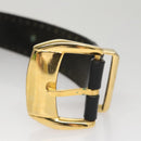Gianni Versace Belt Leather 29.9"" Black Auth ar13083-6