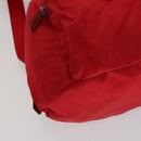 PRADA Backpack Nylon Red Auth ar13087-16