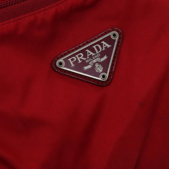 PRADA Backpack Nylon Red Auth ar13087