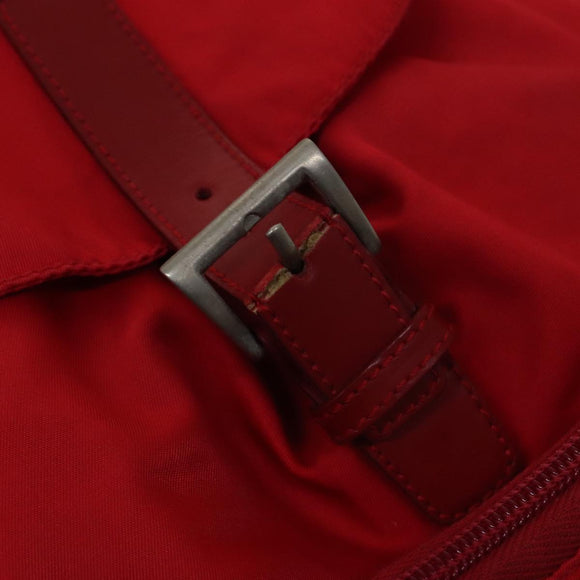 PRADA Backpack Nylon Red Auth ar13087