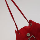 PRADA Backpack Nylon Red Auth ar13087-17