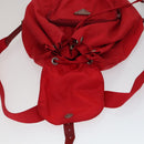 PRADA Backpack Nylon Red Auth ar13087-18