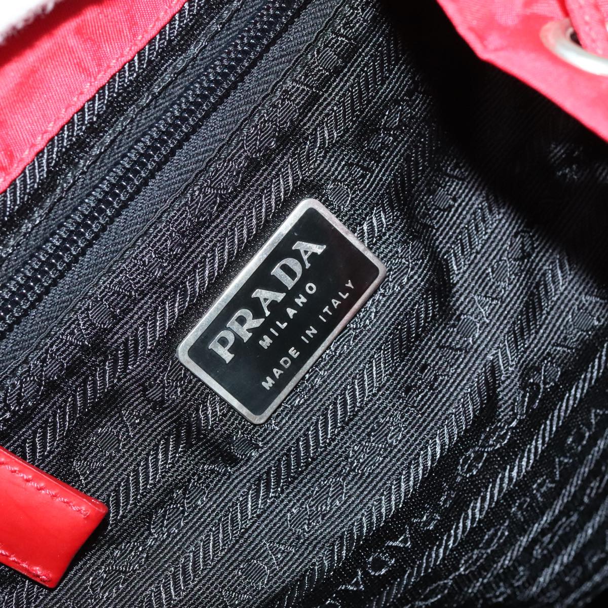 PRADA Backpack Nylon Red Auth ar13087 PRADA Backpack Nylon Red Auth ar13087 | eBay main image 3