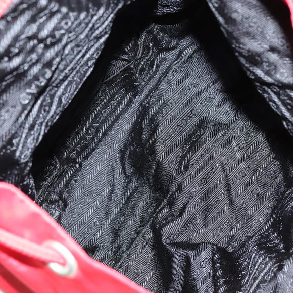 PRADA Backpack Nylon Red Auth ar13087