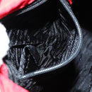 PRADA Backpack Nylon Red Auth ar13087-25