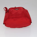 PRADA Backpack Nylon Red Auth ar13087-9