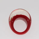 LOUIS VUITTON Uncle John Burgh Ring plastic Red LV Auth ar13102-7