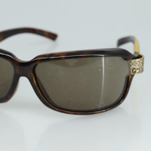 GUCCI Sunglasses plastic Brown Auth ar13104
