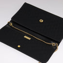 Christian Dior Trotter Canvas Chain Shoulder Bag Black Auth ar13108-11