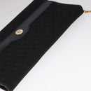 Christian Dior Trotter Canvas Chain Shoulder Bag Black Auth ar13108-6