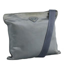 PRADA Shoulder Bag Satin Blue Auth ar13121-1