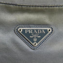 PRADA Shoulder Bag Satin Blue Auth ar13121-17
