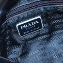 PRADA Shoulder Bag Satin Blue Auth ar13121-18
