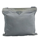 PRADA Shoulder Bag Satin Blue Auth ar13121-13