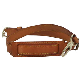 LOUIS VUITTON Adjustable Shoulder Strap Leather 31.1""-38.2"" Beige Auth ar13151 - 0