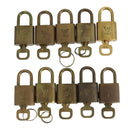 LOUIS VUITTON Padlock 10set metal Gold Tone LV Auth ar13159-2