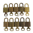 LOUIS VUITTON Padlock 10set metal Gold Tone LV Auth ar13159-3