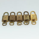 LOUIS VUITTON Padlock 10set metal Gold Tone LV Auth ar13159-4