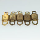 LOUIS VUITTON Padlock 10set metal Gold Tone LV Auth ar13159-5