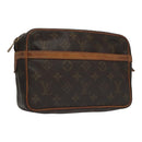 LOUIS VUITTON Monogram Compiegne 23 Clutch Bag M51847 LV Auth ar13165-1
