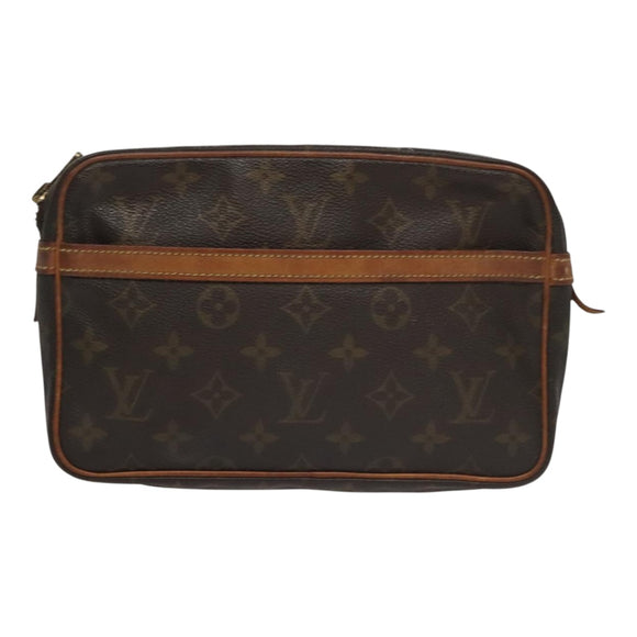 LOUIS VUITTON Monogram Compiegne 23 Clutch Bag M51847 LV Auth ar13165